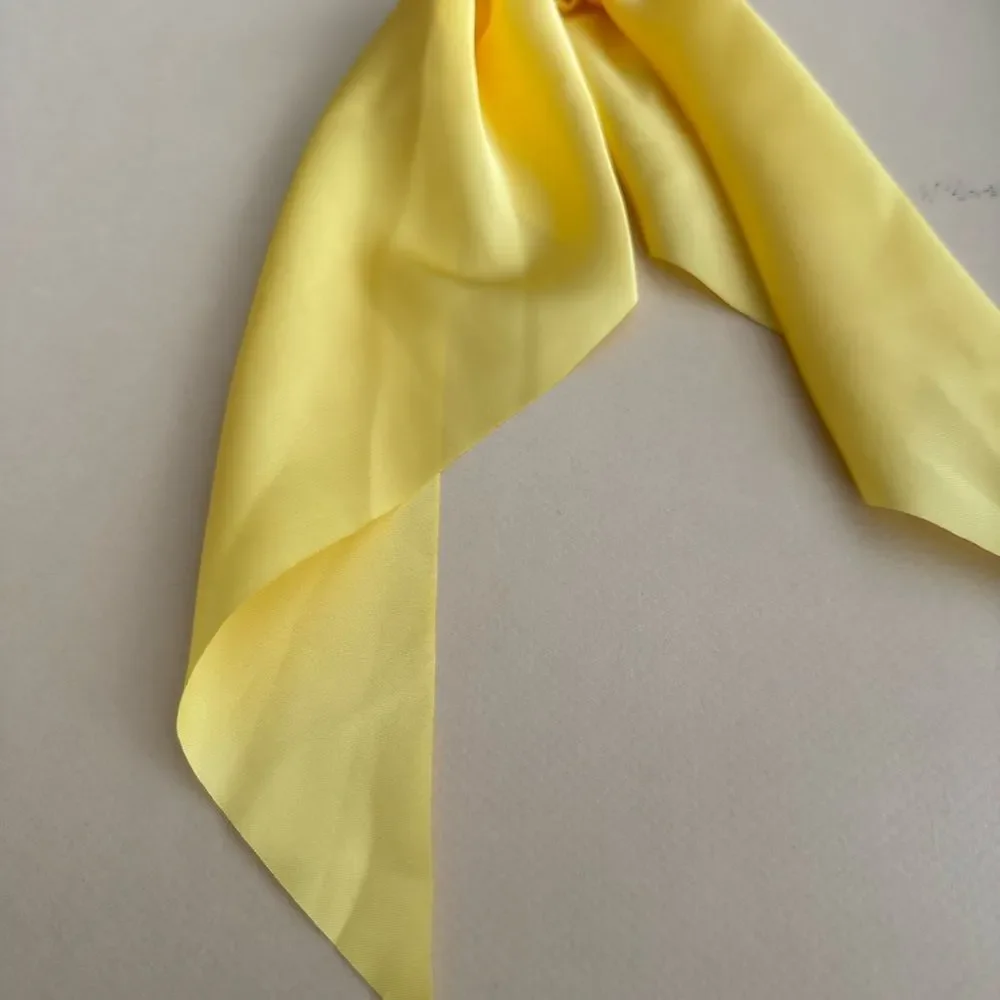 Yellow Scrunchie Hair Tie K64